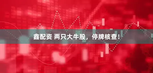 鑫配资 两只大牛股，停牌核查！